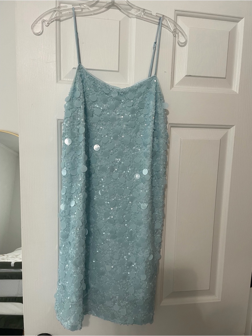 Target Light Blue Sequin Dress